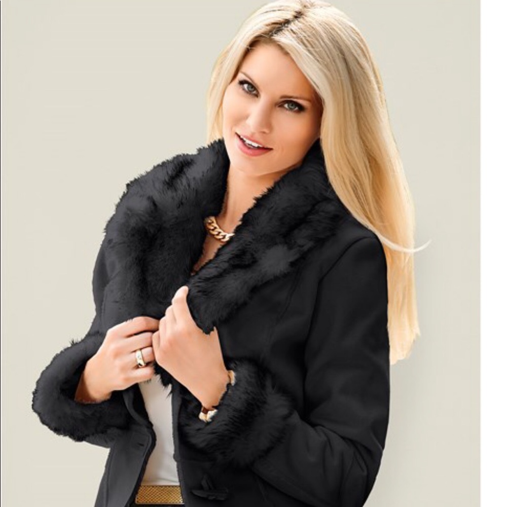 Venus shearling and suede jacket